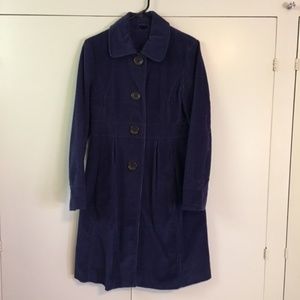 Boden Blue Corduroy long coat